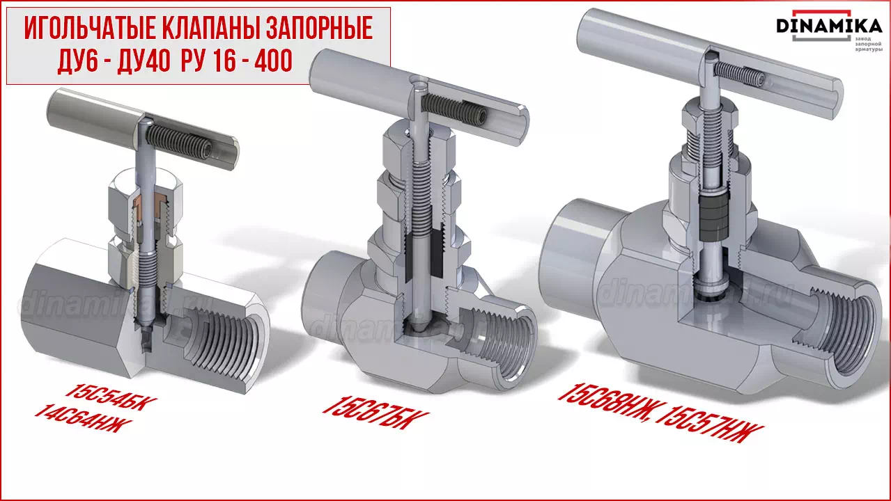 Резьбовые клапаны игольчатые муфтовые в Тобольске